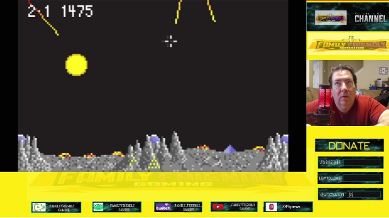 Super Asteroids Missile Command Atari Lynx Gameplay