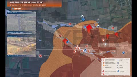 Offensive near #Peski: Situation until 14:00 on 26 Oct 2022