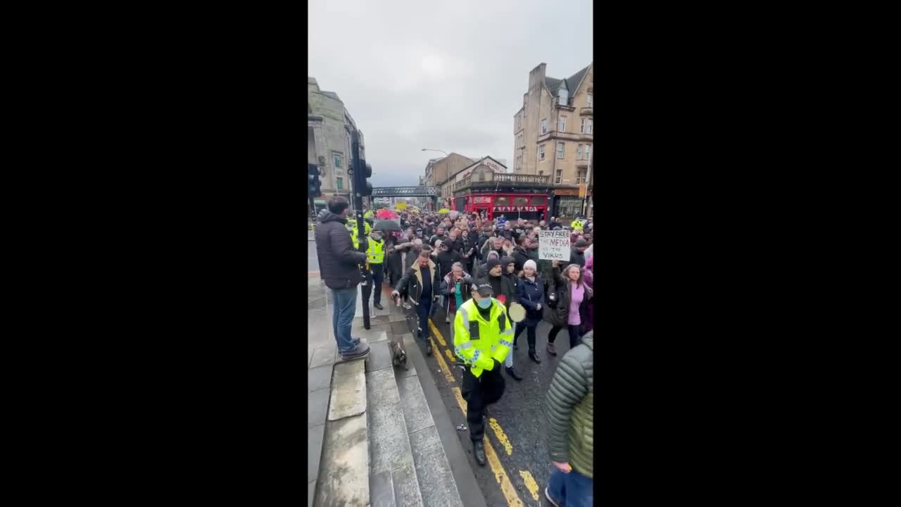 Glasgow Freedom March, 22nd of January 2022, At Last Scotland has awoken