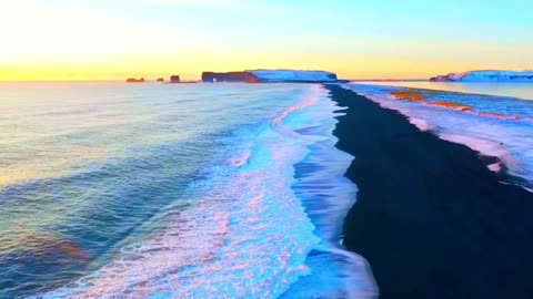 Black sand beaches in Iceland