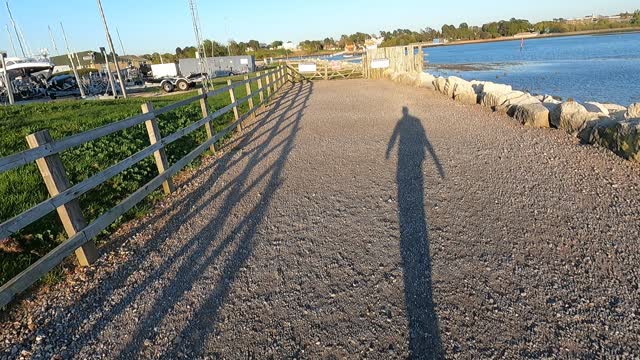 GOPRO on a head mount. Coastal walk.