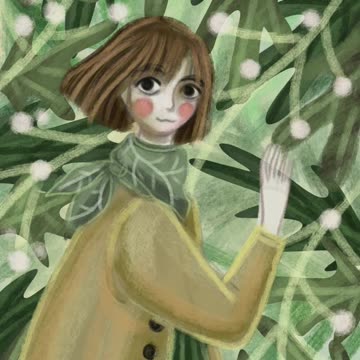 I am drawing an autumn girl