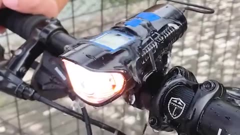 Combo USB Bicycle Light IPX7 Cycling Lights Bike Computer 6 Modes Horn