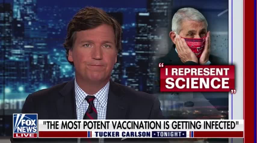 Tucker Calls Out Fauci's Flip Flops