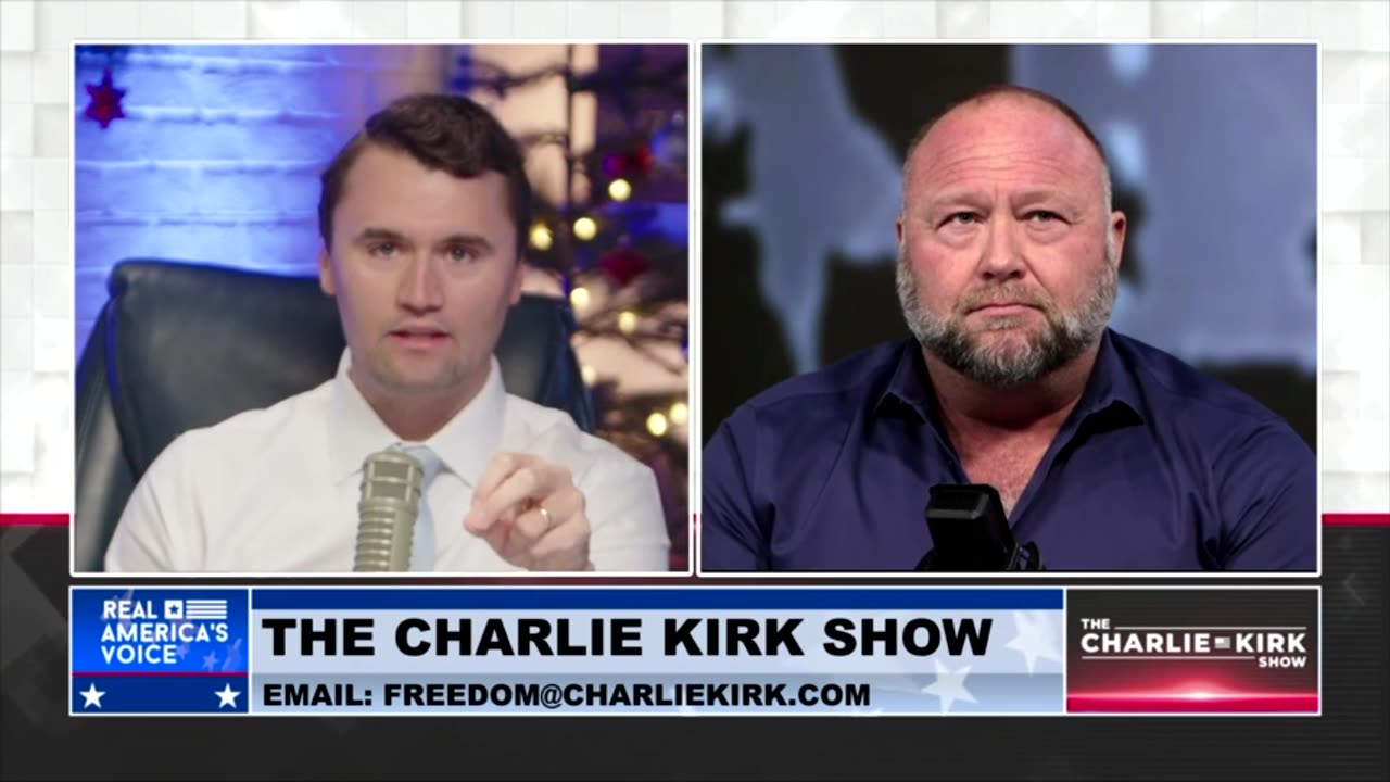Charli Kirk interviews Alex Jones