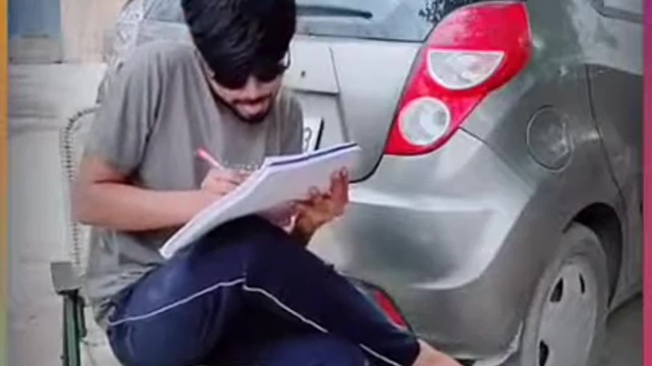 😆😆Funny Indian boy writing application in English for eye flue funny application