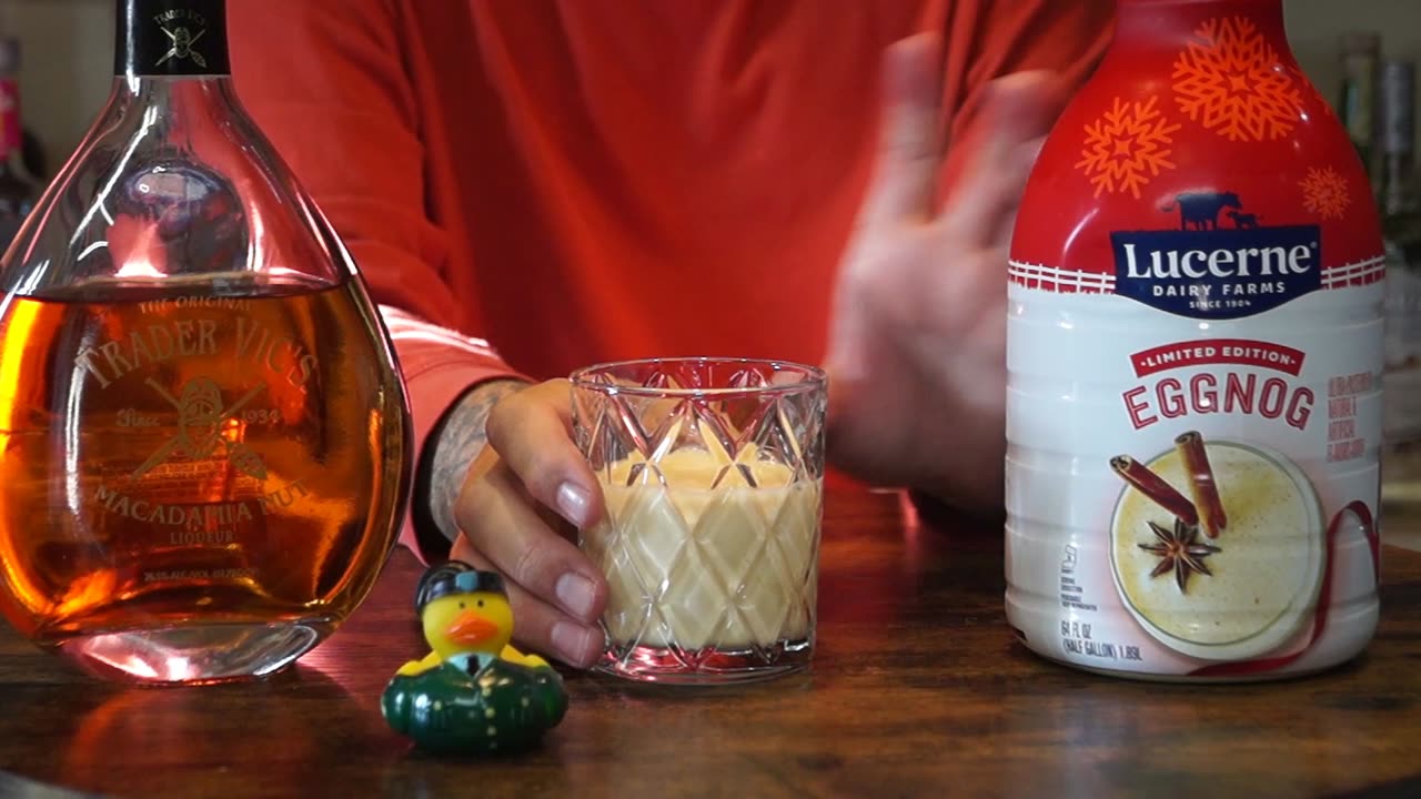 John Dawkins - Trader Vic's Macadamia Nut Liqueur & Lucerne Eggnog