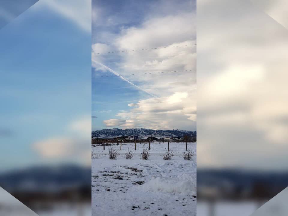 Man made skys over montana