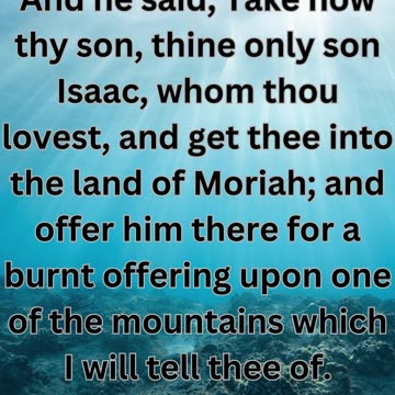 "Sacrifice of Isaac: Genesis 22:2"