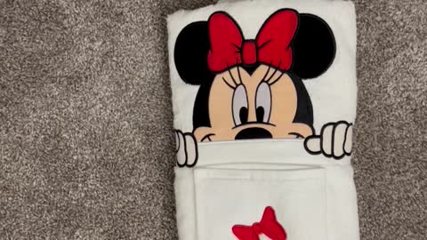 Disney Parks Minnie Mouse Towel and Wash Cloth Set #shorts