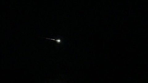 Shooting Star Streaks Across the Sky