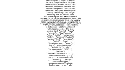Expo android app, PushNotifications doesn&#39;t work in standalone apk