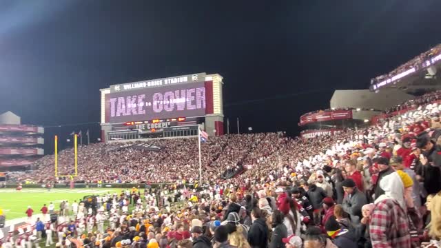 South Carolina Football 'Sandstorm' prior to kickoff vs Tennessee 11-19-22-