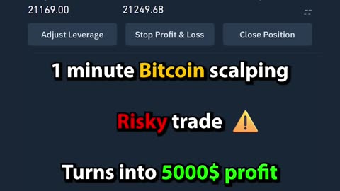 Live Bitcoin trading scalping long 🔥