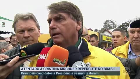 Presidenciáveis se manifestam sobre atentado contra Cristina Kirchner | SBT Brasil (02/09/22)