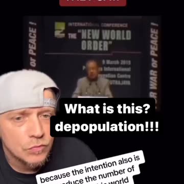 the globalist say in the open that they plan to kill billions of us