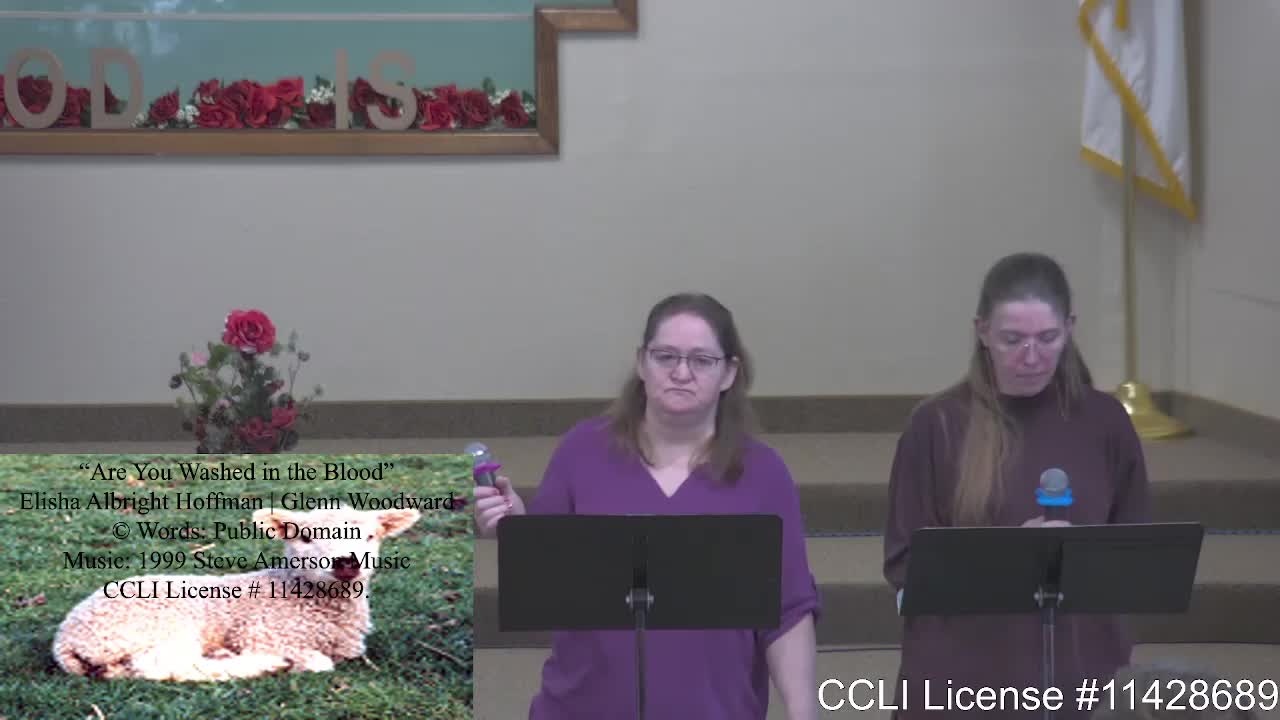 Moose Creek Baptist Church sings “Are You Washed in the Blood“ During Service 2-20-2022