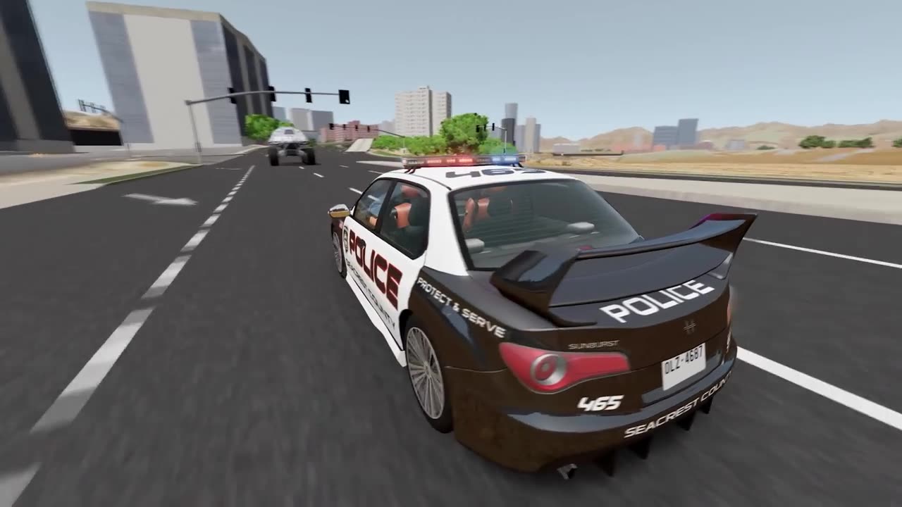 Police Car Chases #4 - BeamNG DRIVE