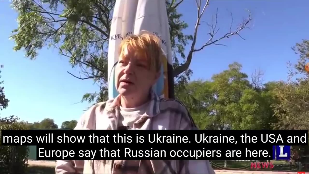 Ukraine war - we met the occupant with flowers