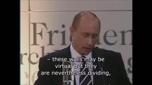 Putin's famous Munich Speech 2007