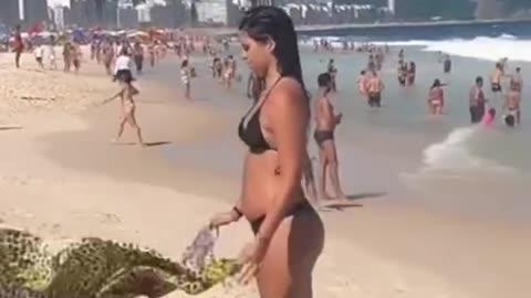 Beautiful girls and women on the beach