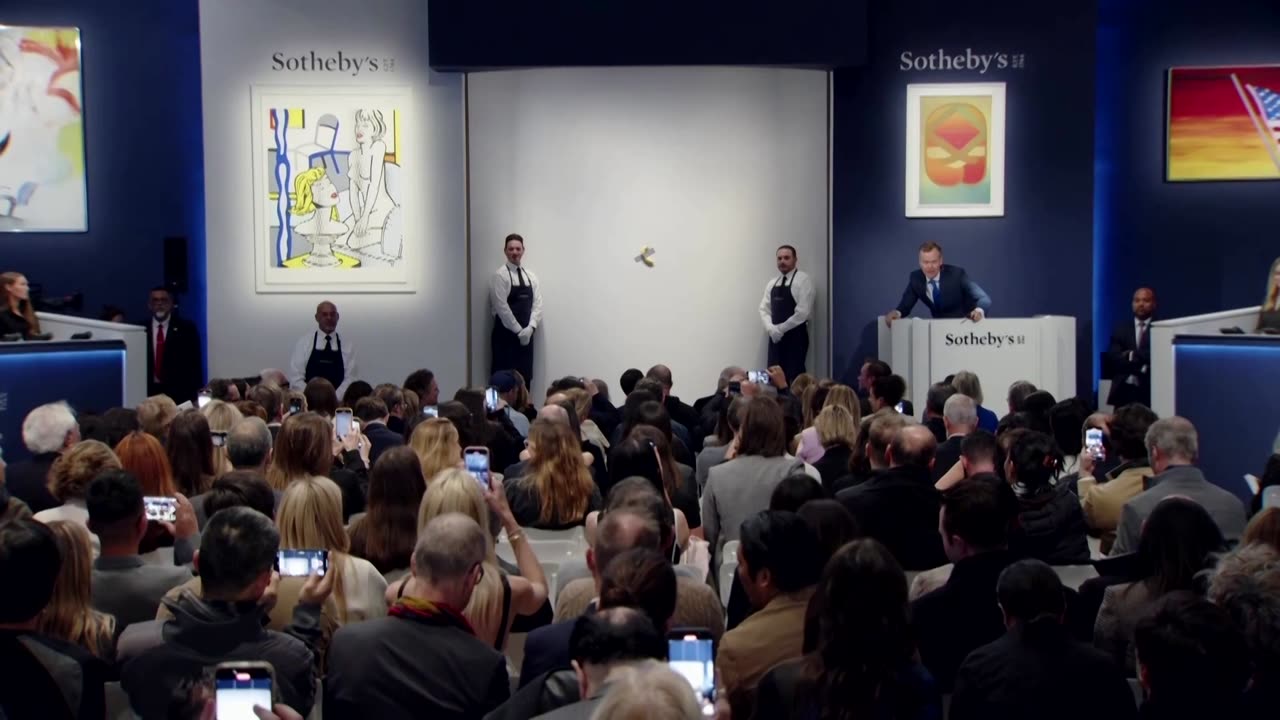 Duct-taped banana sells for $6 mln at Sotheby's