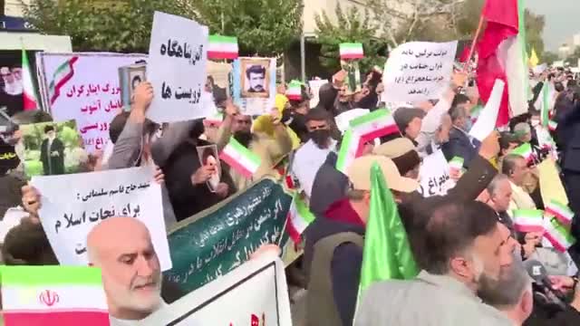 Protesters denounce Germany's role in recent unrest across Iran