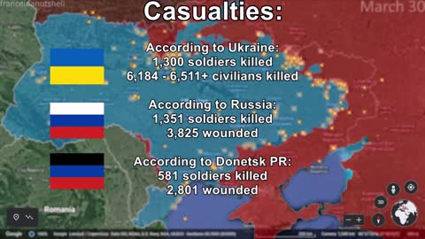 Russo-Ukrainian War Week 5 Mapped using Google Earth4