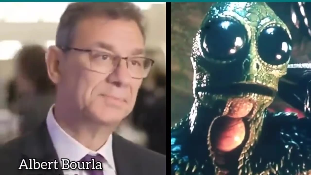 Shocking video: The director of Pfizer has Reptilian DNA if not a reptilian altoghether