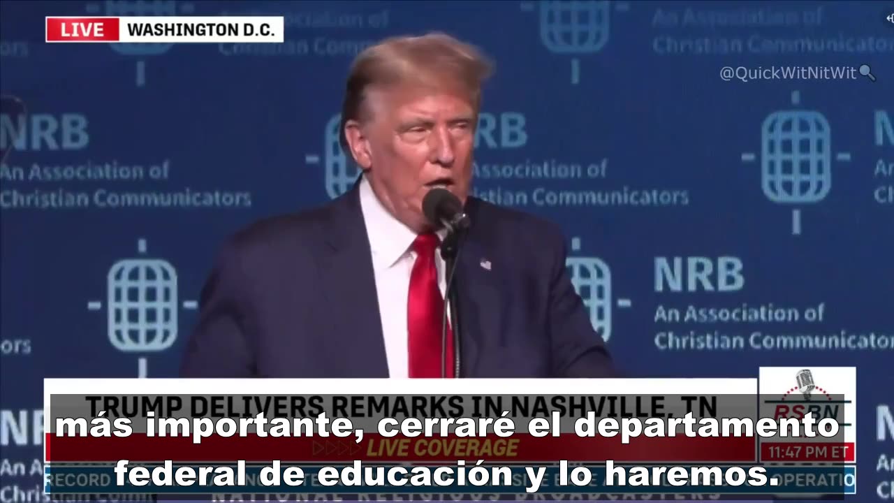 Trump sobre educar a sus hijos en el hogar.