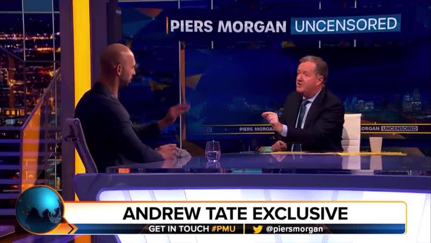 ANDREW TATE CALLS OUT PIERS MORGAN FOR INTERRUPTING