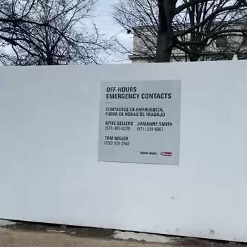 10 Foot Plywood Drywall Around the Federal Reserve- January 2023