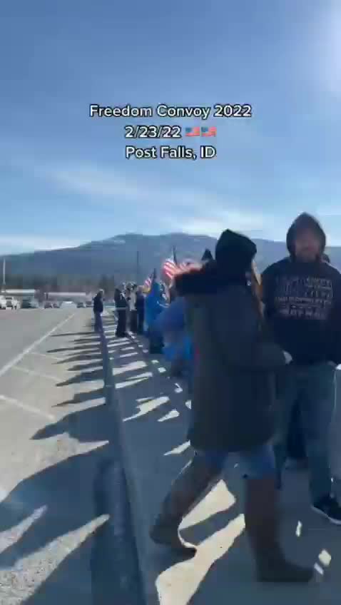 USA Freedom Convoy With Support In Idado