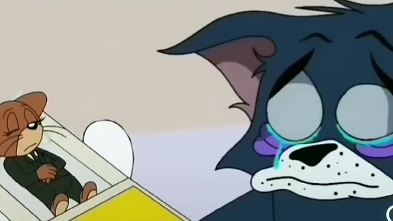 Sad moment tom and jerry