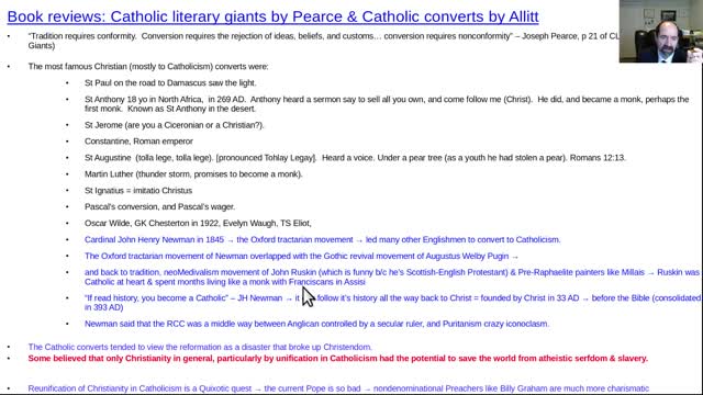 Book reviews:Catholic literary giants & Catholic converts