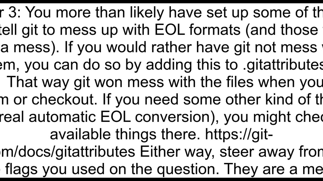 Git can39t check out on Linux with LF a file that was stored with CRLF