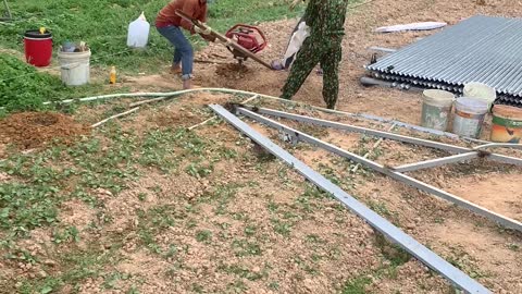 Men Stop Gas Auger Stuck Spinning in Ground