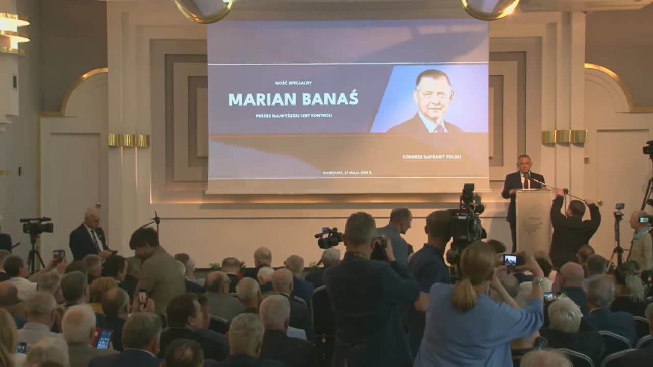 Prezes NIK Marian Banaś na Kongresie Naprawy Polski 2023