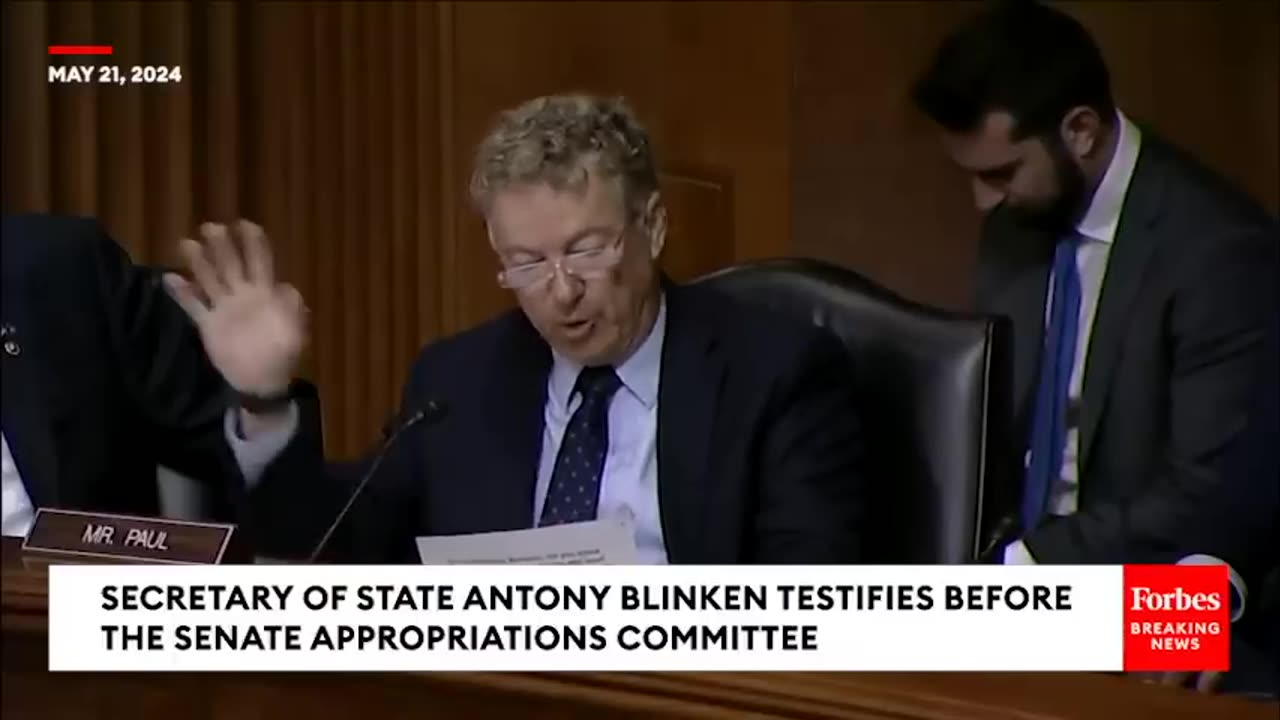 BREAKING: Rand Paul Grills Blinken About Biden 'Jumping On The Trump Train' With Tariffs On China