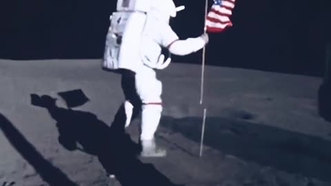 First step on moon