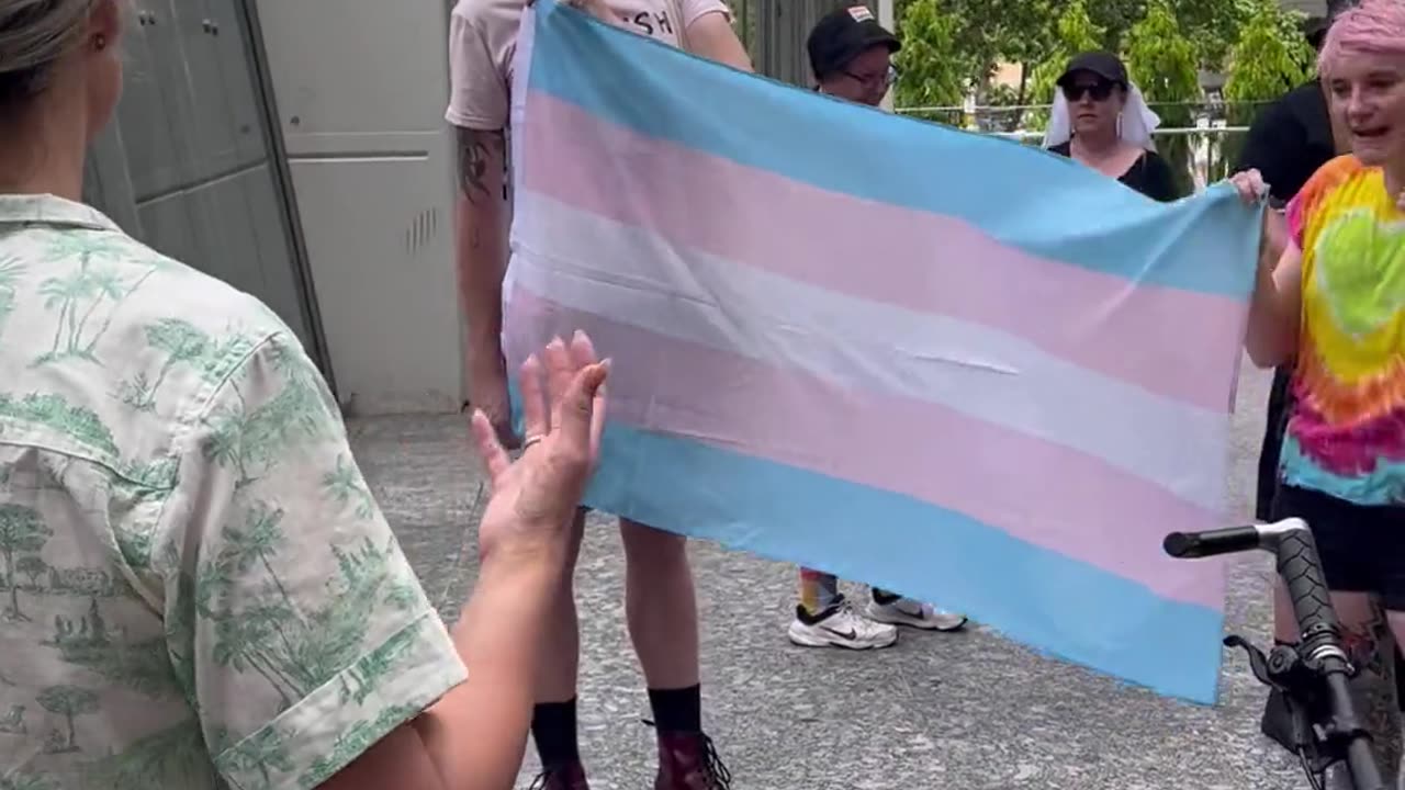 I asked the counter protesters what human rights don’t trans have the answer is shocking