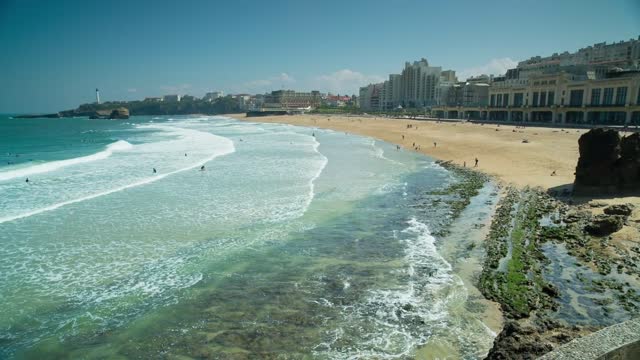 Beach waves with children ambience songs.