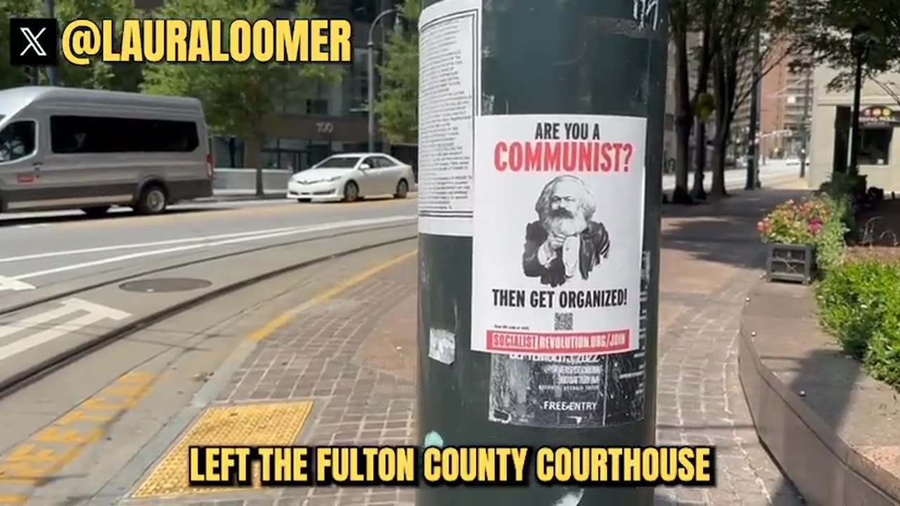 Laura Loomer finds communist posters in Fulton County.