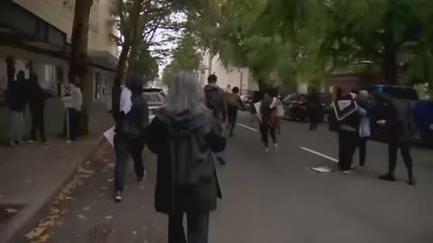 Oct 6 2018 Portland 1.3 antifa take over the streets and attack an elderly driver