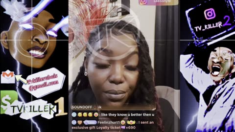 TY TELLS EBBIEMAY IF SHE SEE TOMIKAY SHE WILL PUT A BULLET BETWEEN HER EYES