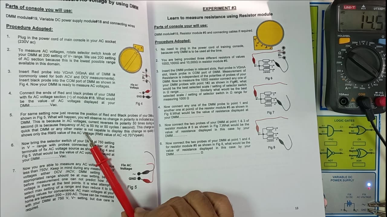 Measuring Voltage using Digital Multimeter | what is AC Voltage | Voltage explained | Measuring resistance