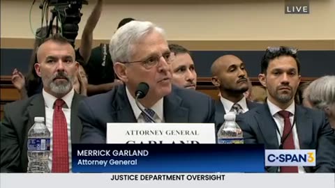 Attorney General Garland being questioned by congress