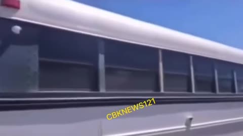 Children on Buses at the border.