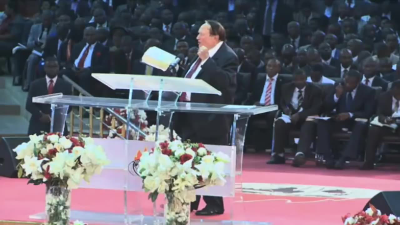 Dr. Morris Cerullo with Bishop Oyedepo @ Faith Tabernacle Nigeria 8th Feb.2015