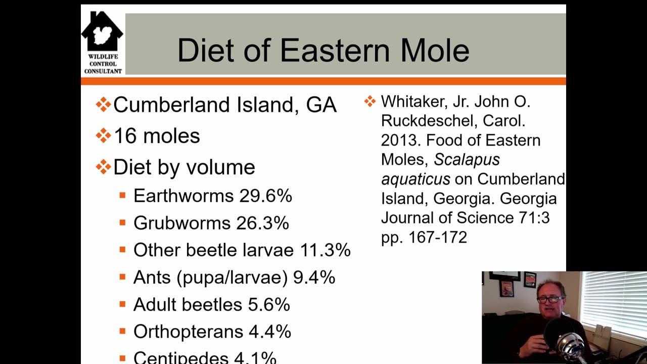 What Eastern Moles (Scalopus aquaticus) eat